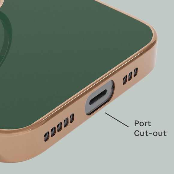 Phone Case with Ring for iPhone 12 Mini Green Pine - Picture 4 of 4